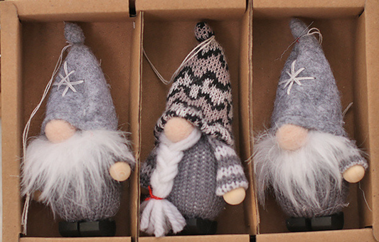 Set of 3 Mini Gnomes - Christmas