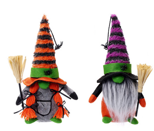 Couple de gnomes Halloween Luina et Tomte