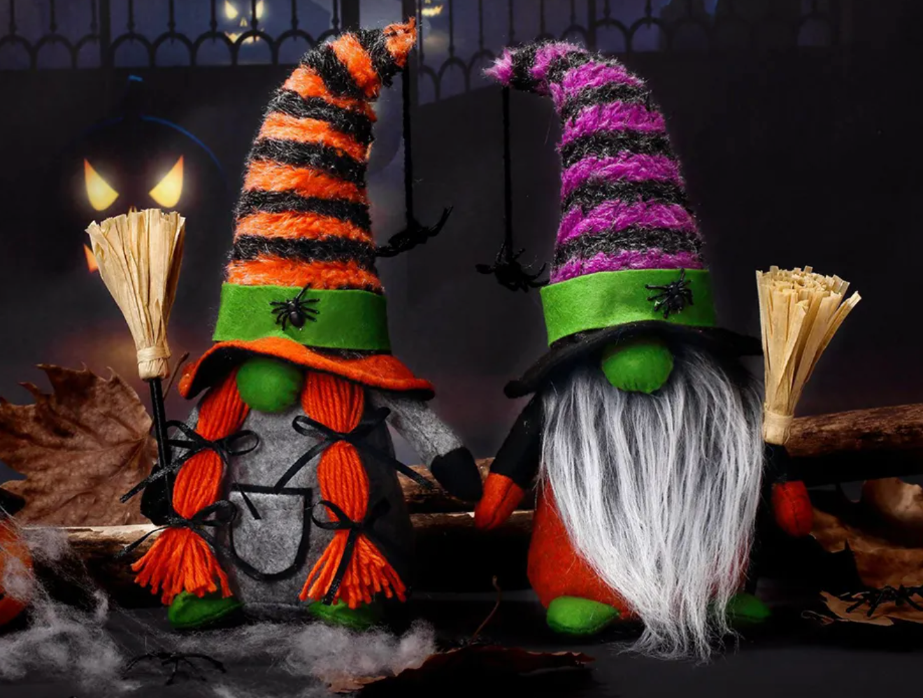 Couple de gnomes Halloween Luina et Tomte