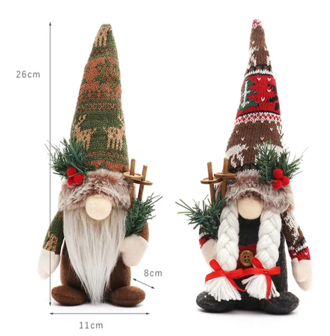 Set of 3 Mini Gnomes - Christmas