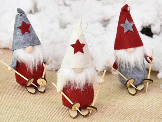 Set of 3 Mini Gnomes - Christmas